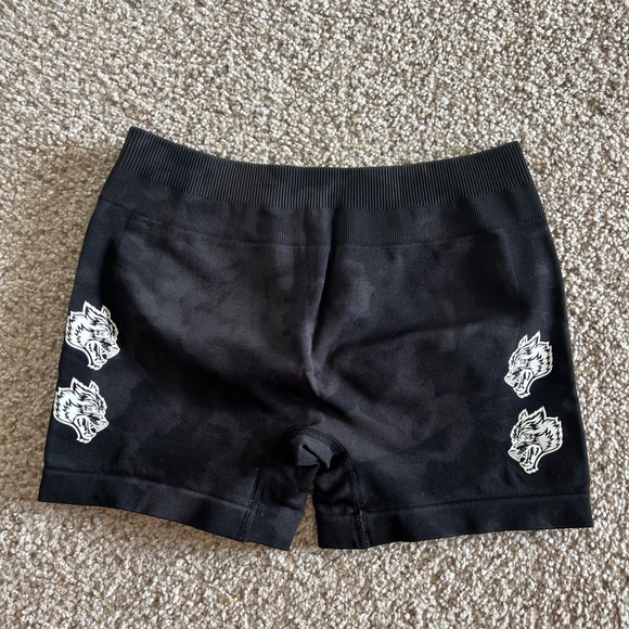 Darc Sport Pants - DarcSport Quad Wolf Everson "Katya" Shorts in Tonal Black Jumbo Marble